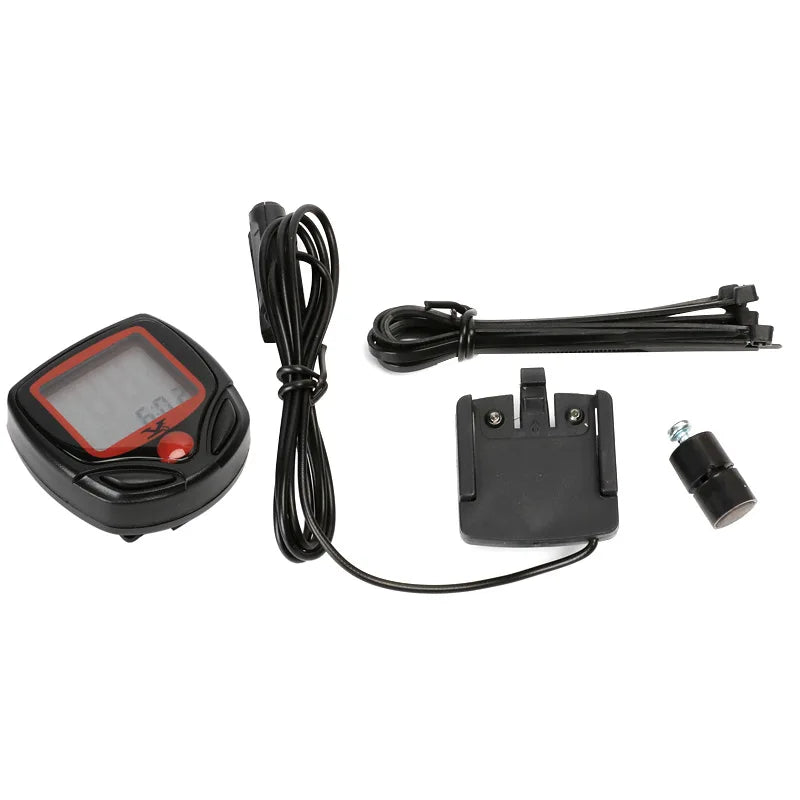 Waterproof Bicycle Bike Cycle Lcd Display Digital Computer Speedometer cycling computer CyclistShorts